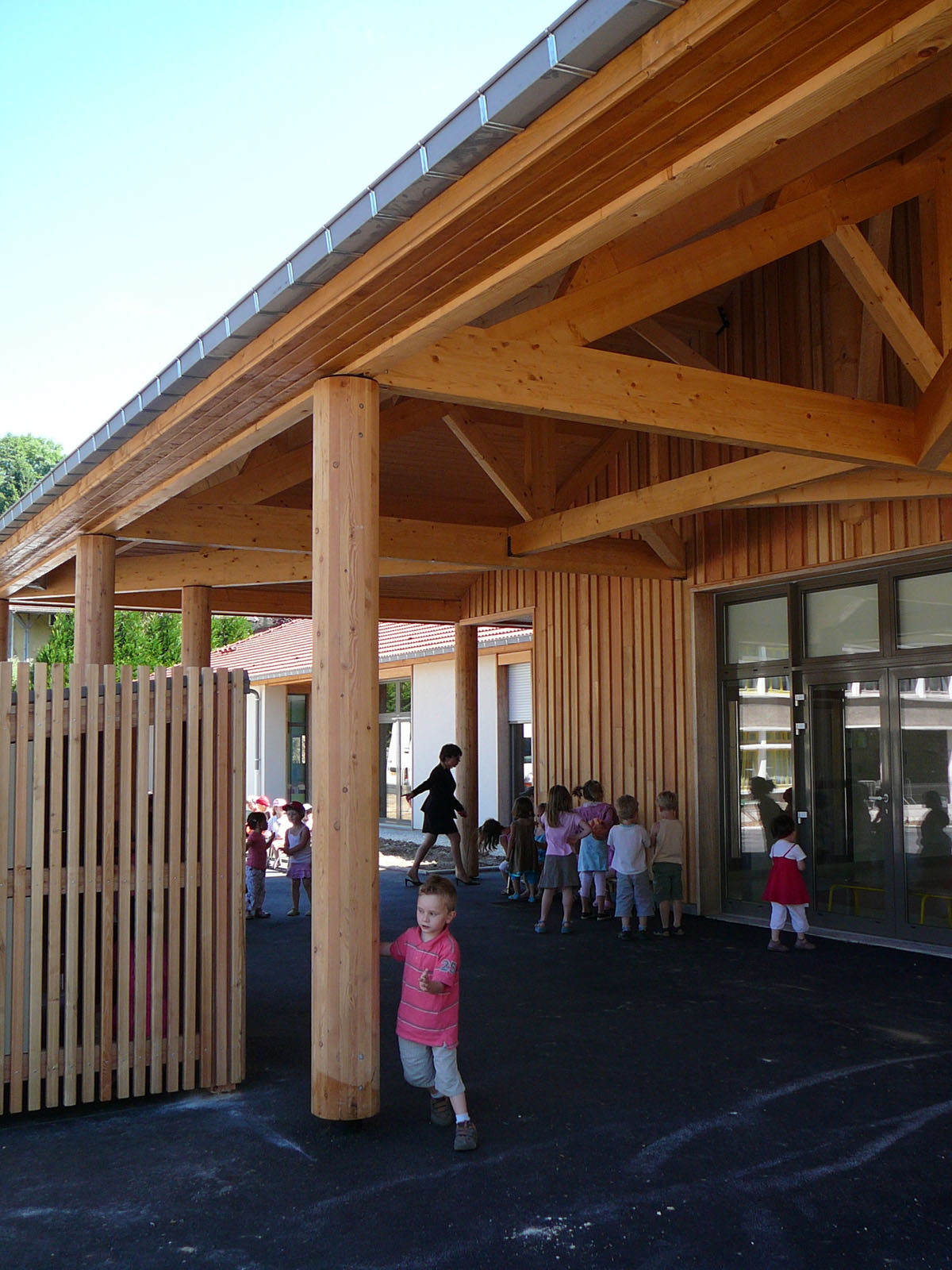 école maternelle chevillon bois bardage carrelet