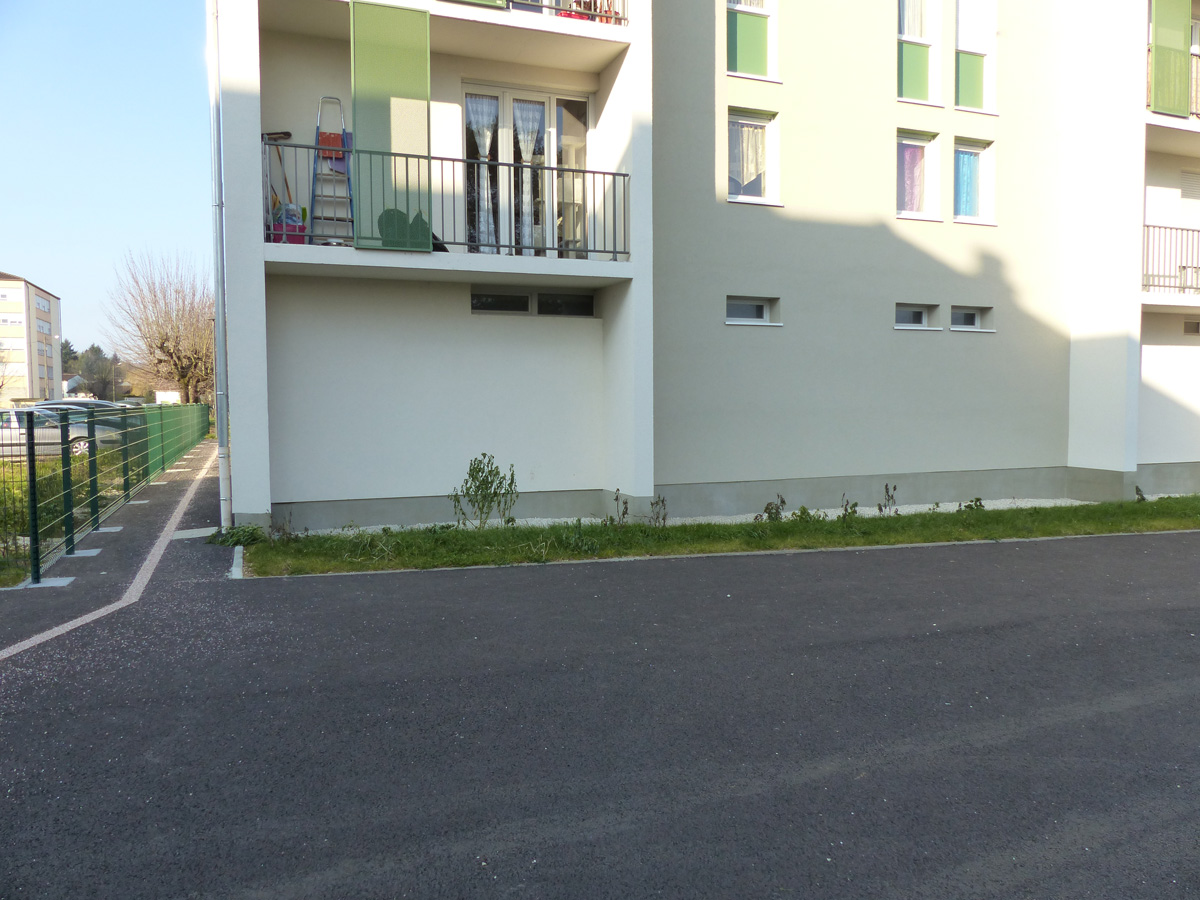 réhabilitation de façade couleurs logements Joinville hamaris