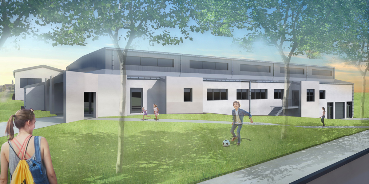 Biesles Halle des Sports Groupe Scolaire de Biesles