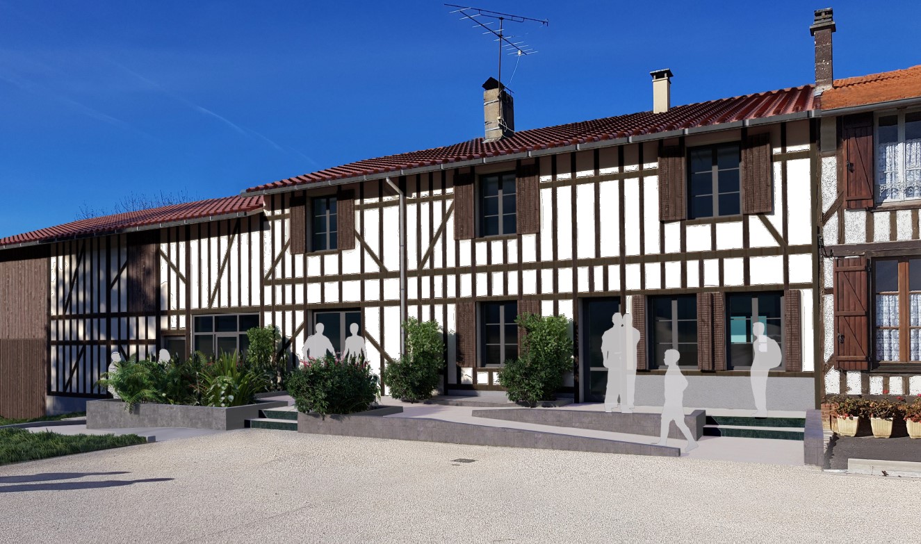 REHABILITATION D'UN BATIMENT COMMERCIAL AVEC RENOVATION ENERGETIQUE ET MISE AUX NORMES DE SECURITE ET D'ACCESSIBILITE 5 Place de l'Eglise - 51290 GIFFAUMONT-CHAMPAUBERT